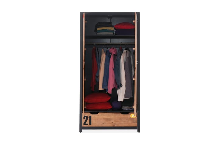 Garderob Leeder 2 Dörrar - Trä|Natur - Förvaring - Garderober & garderobssystem