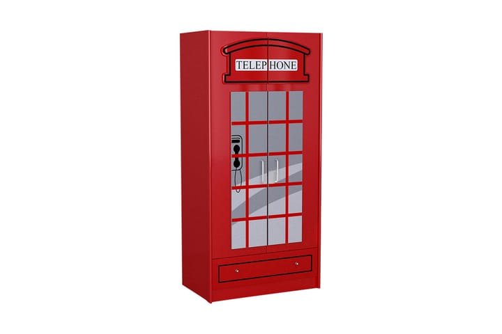 Garderob Mankers London Telefonkiosk - Röd - Förvaring - Garderober & garderobssystem