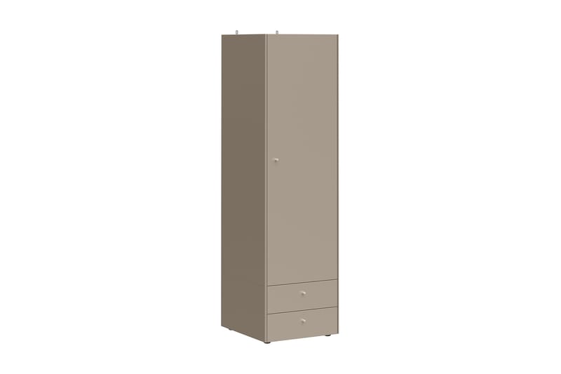 Garderob Monteo 55 cm Dörr 2 Lådor - Grå - Förvaring - Garderober & garderobssystem
