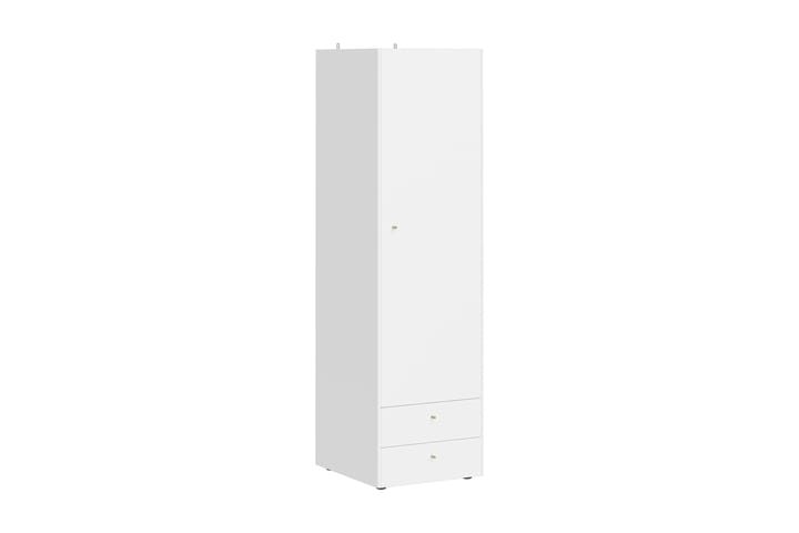 Garderob Monteo Vit - med 1 Dörr + 2 Lådor - Förvaring - Garderober & garderobssystem