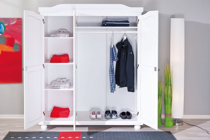 Garderob Toulouse 150 cm - Vit - Förvaring - Garderober & garderobssystem