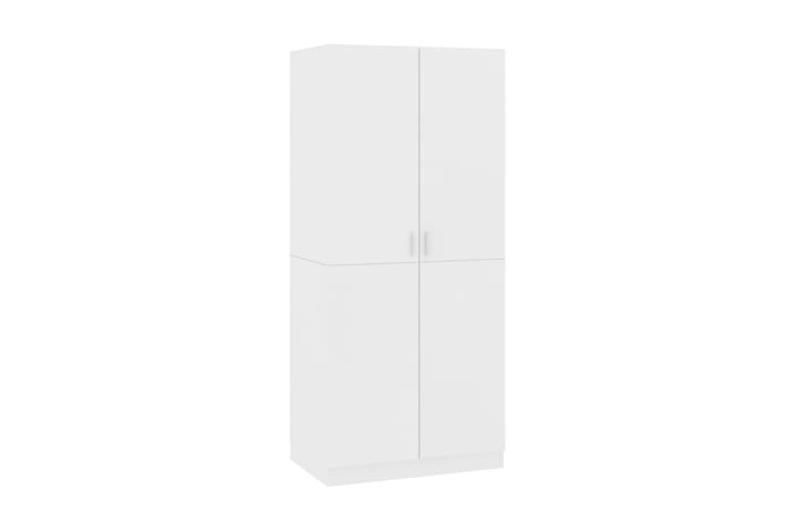 Garderob vit 80x52x180 cm spånskiva - Vit - Förvaring - Garderober & garderobssystem