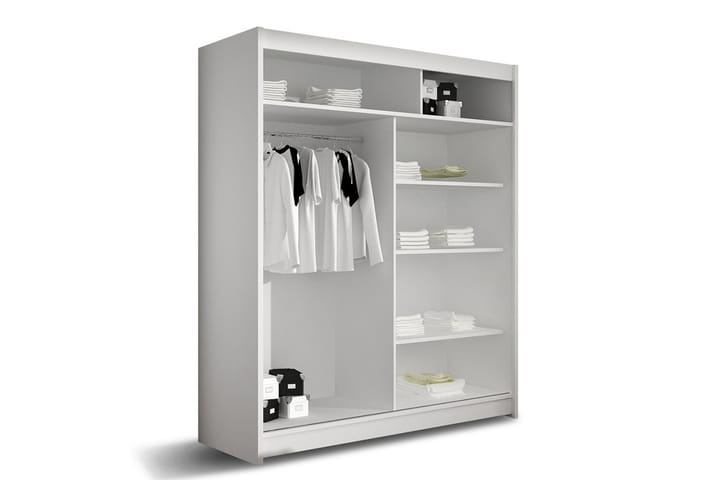 Garderob West 150x58x200 cm - Beige - Förvaring - Garderober & garderobssystem