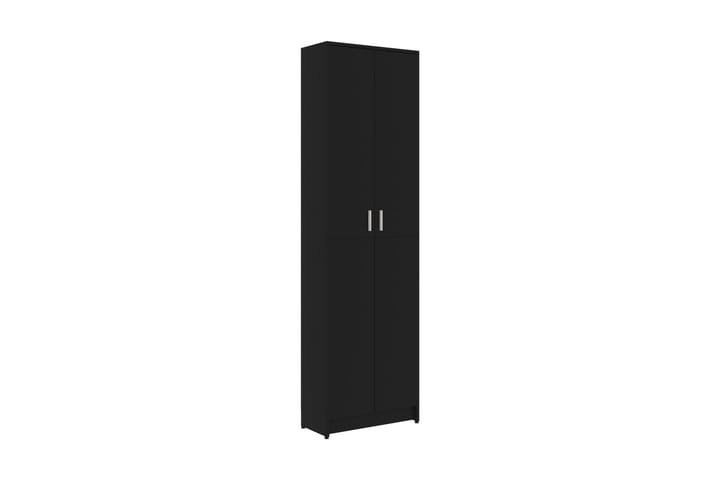 Hallgarderob svart 55x25x189 cm spånskiva - Svart - Förvaring - Garderober & garderobssystem