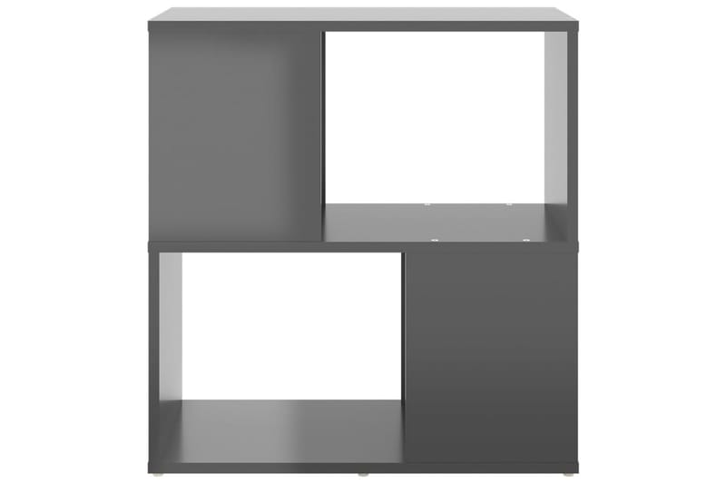 Bokhylla grå högglans 60x24x63 cm spånskiva - Grå högglans - Förvaring - Hylla - Bokhylla