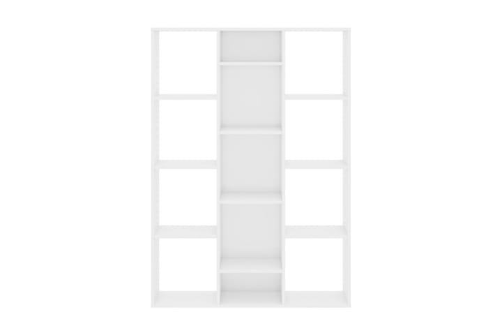 Rumsavdelare/bokhylla vit högglans 100x24x140 cm spånskiva - Vit - Förvaring - Hylla - Bokhylla