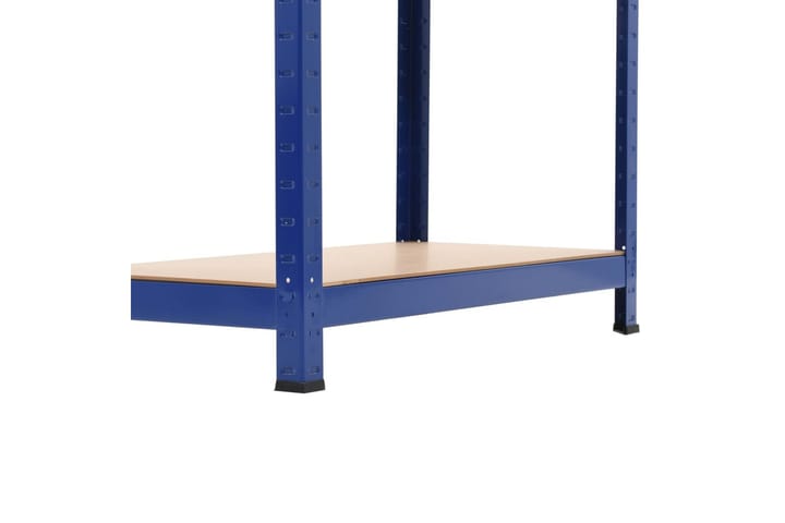 Förvaringshylla blå 80x40x160 cm stål och MDF - Blå - Förvaring - Hylla - Förvaringshylla - Lagerhylla
