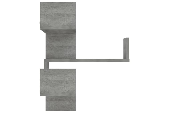 Vägghörnhylla 2 st grå sonoma 40x40x50 cm konstruerat trä - Grå - Förvaring - Hylla - Hörnhylla