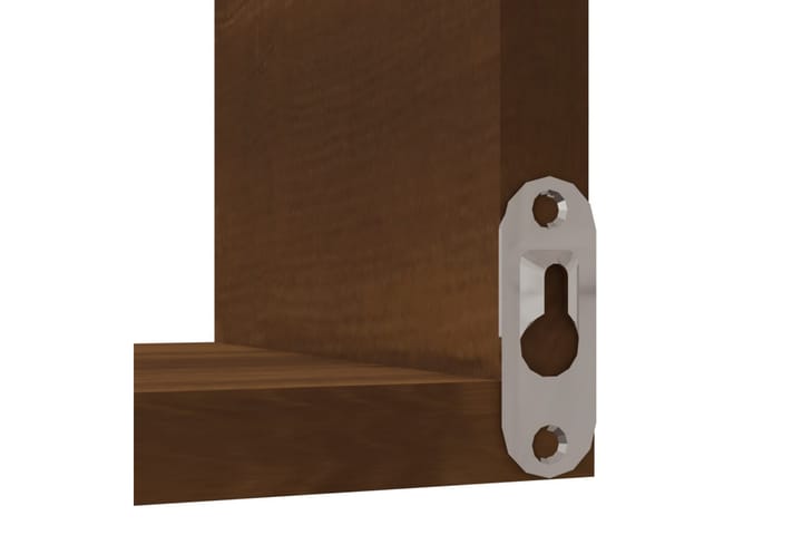 Vägghörnhylla brun ek 40x40x50 cm konstruerat trä - Brun - Förvaring - Hylla - Hörnhylla