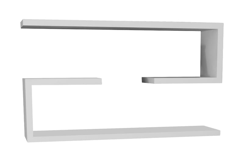 Vägghylla Tessie 60 cm - Vit - Möbler - Säng - Kontinentalsäng