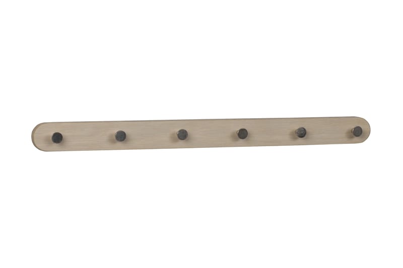 Kroklist Ogna 65 cm - Vitpigmenterad Ek|Metall - Förvaring - Klädförvaring - Klädhängare - Krokar