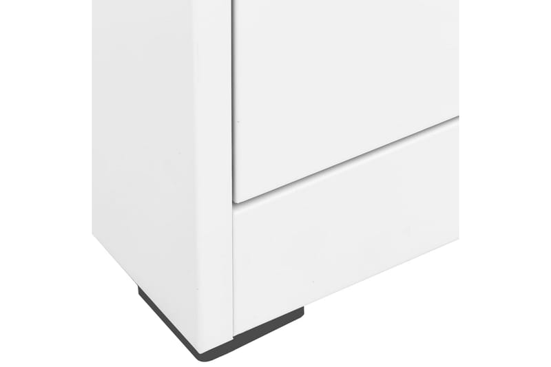Dokumentskåp vit 46x62x164 cm stål - Vit - Förvaring - Skåp - Förvaringsskåp - Kontorsskåp - Arkivskåp & hängmappsskåp