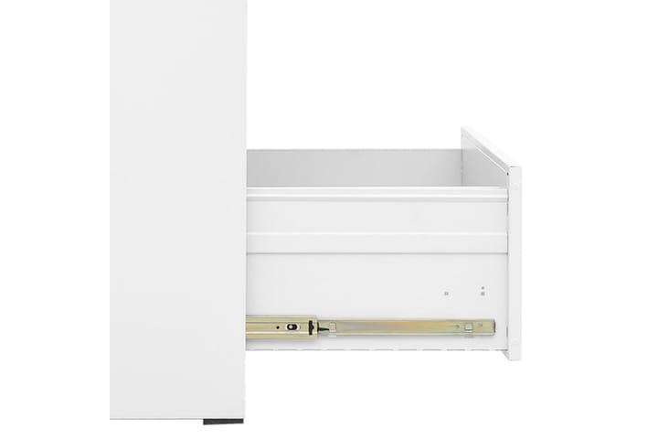 Dokumentskåp vit 46x62x102,5 cm stål - Vit - Förvaring - Skåp - Förvaringsskåp - Kontorsskåp - Dokumentskåp