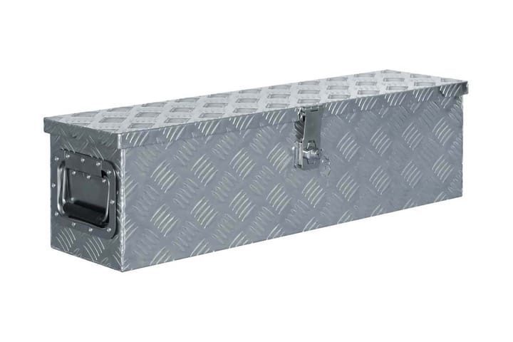 Förvaringslåda aluminium 80,5x22x22 cm silver - Silver - Förvaring - Skåp - Förvaringsskåp
