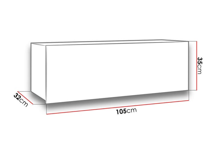 Väggskåp Frick 105 cm - Vit - Förvaring - Skåp - Förvaringsskåp