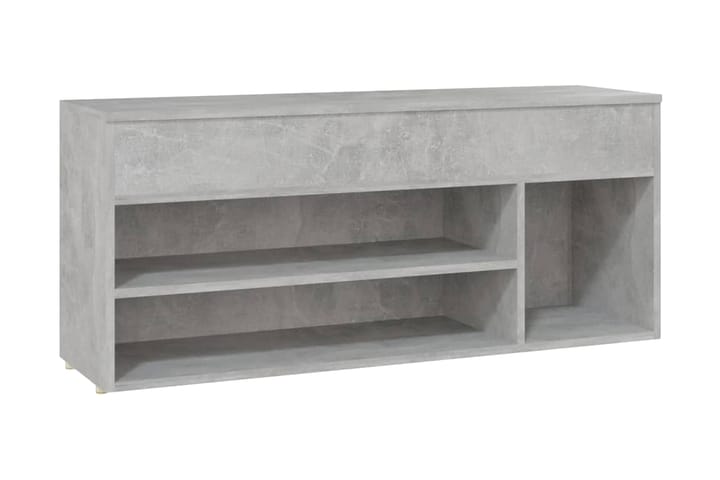 Skobänk betonggrå 105x30x45 cm spånskiva - Betonggrå - Servering & matlagning - Porslin