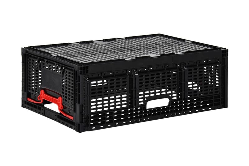Förvaringslåda hopfällbar 60x40x22 cm svart 46 L - Svart - Förvaring - Småförvaring - Förvaringslåda