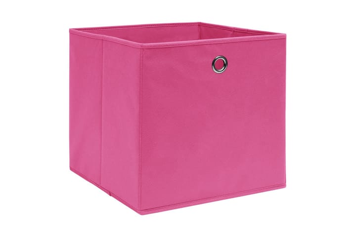 Förvaringslådor 10 st non-woven tyg 28x28x28 cm rosa - Rosa - Förvaring - Småförvaring - Förvaringslåda