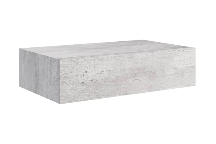 Väggmonterad låda betonggrå 40x23,5x10 cm MDF - Betonggrå - Förvaring - Småförvaring - Förvaringslåda