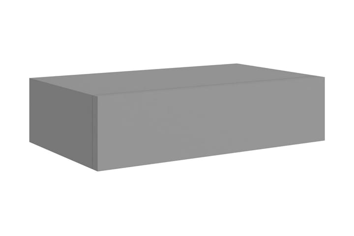 Väggmonterade lådor grå 2 st 40x23,5x10 cm MDF - Grå - Förvaring - Småförvaring - Förvaringslåda
