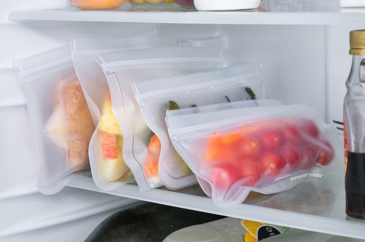 Matförvaringspåsar Kitchen Foodies 10-pack Transparent - InnovaGoods - Servering & matlagning - Köksmaskiner - Värma & koka - Sous vide - Zip- & vakuumpåse