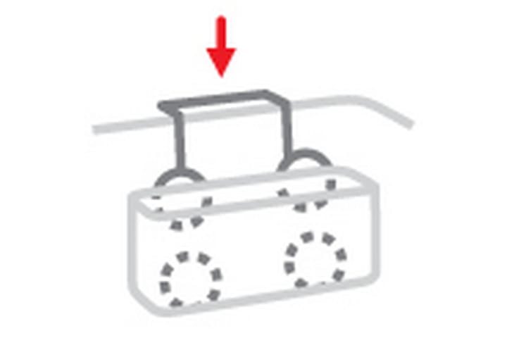 Hållare för diskborste och svamp, borstat stål - Rode Bath - Förvaring - Småförvaring - Förvaringsställ - Diskställ