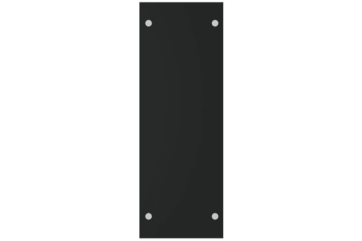 Vedställ svart 40x35x100 cm härdat glas - Svart - Förvaring - Småförvaring - Förvaringsställ - Vedställ & vedhylla