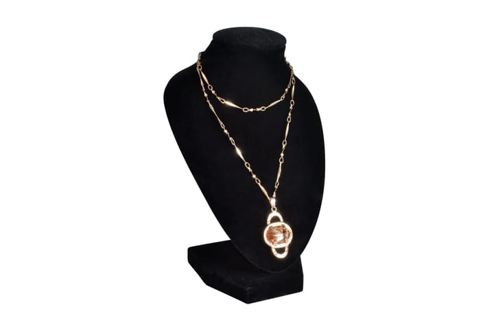 Smyckeshållare 9x8,5x15 cm flanell MDF svart 4-pack - Svart - Förvaring - Småförvaring - Smyckesförvaring - Smyckesställ & smyckesskrin