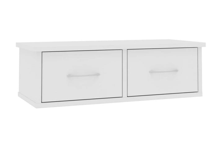 Väggmonterade lådor vit 60x26x18,5 cm spånskiva - Vit - Möbler - Soffa - Modulsoffa - Komplett modulsoffa
