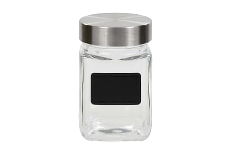 Förvaringsburkar i glas med etiketter 24 st 300 ml - Transparent - Belysning - Lampor & belysning inomhus - Taklampa & takbelysning