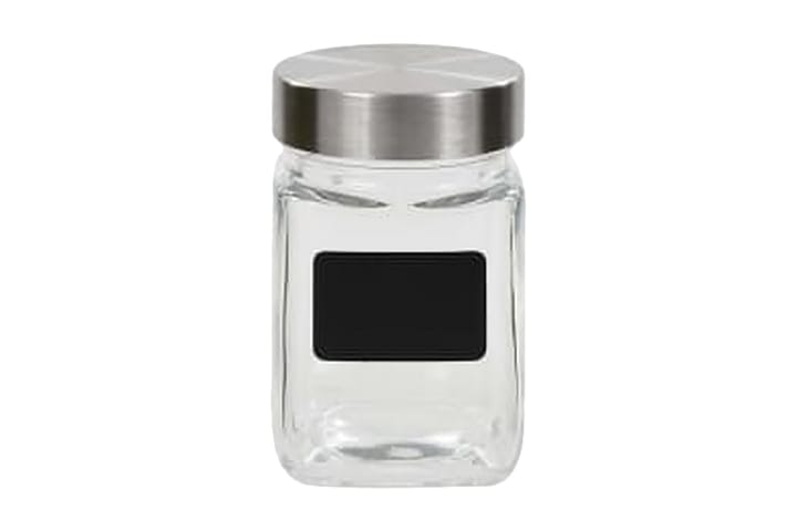 Förvaringsburkar i glas med etiketter 24 st 300 ml