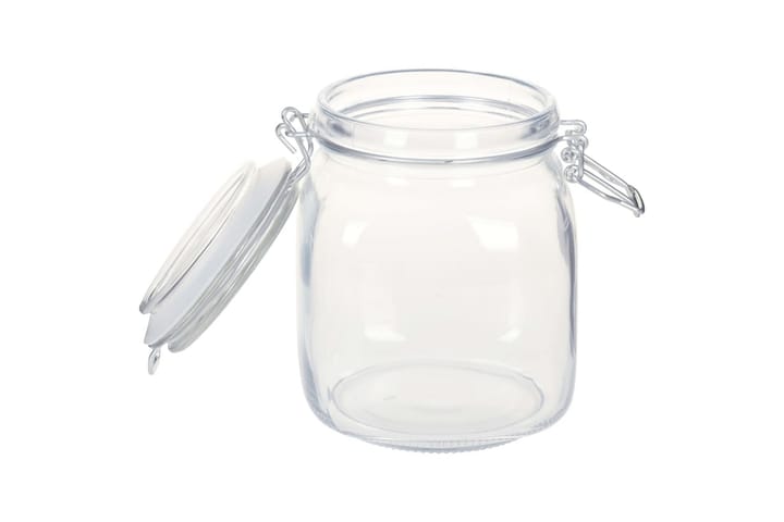 Glasburkar med lock 6 st 1 L - Transparent - Förvaring - Småförvaring