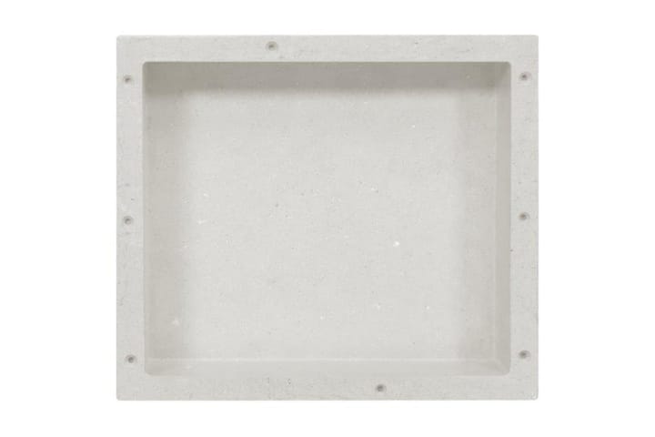Infälld duschhylla niche matt vit 41x36x10 cm - Vit - Inredning - Badrumsinredning - Duschhylla & duschkorg