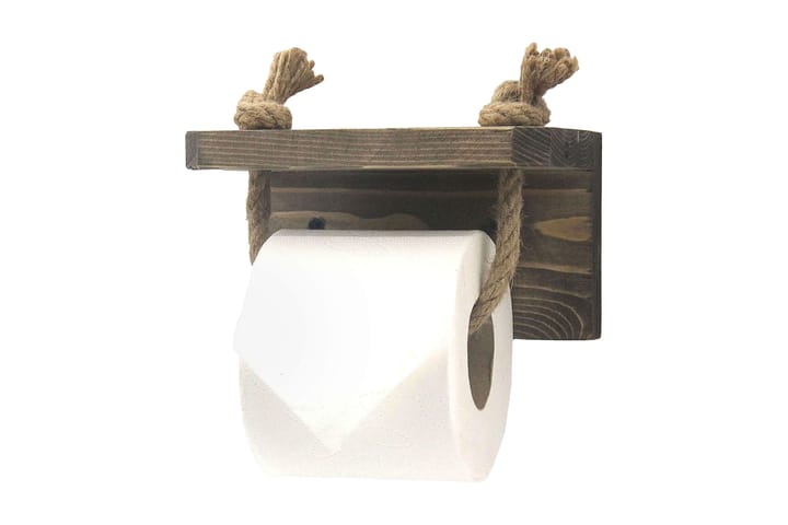 Toalettpappershållare Denease 17 cm - Valnöt - Inredning - Badrumsinredning - Toalettpappershållare