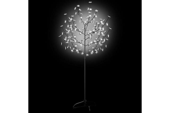 Plastgran 120 LEDs körsbärsblommor kallvitt ljus 150 cm - Svart - Inredning - Dekoration & inredningsdetaljer - Julpynt & juldekoration - Plastgran