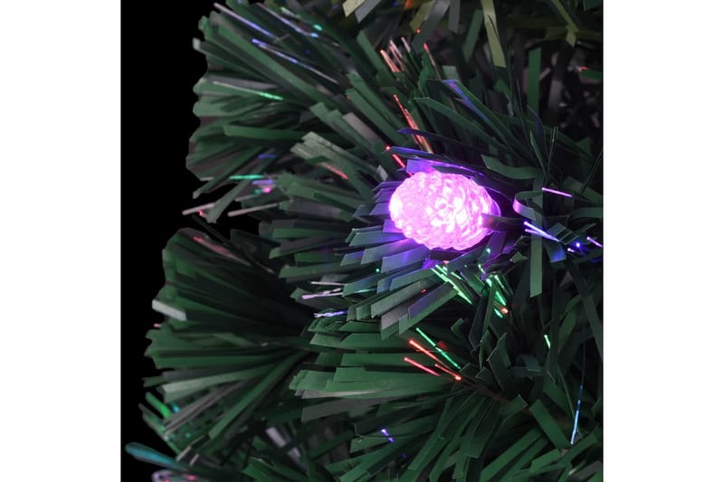 Plastgran med fot och LED 150 cm fiberoptik - Grön - Inredning - Dekoration & inredningsdetaljer - Julpynt & juldekoration - Plastgran