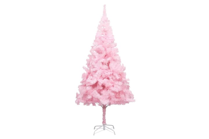 Plastgran med LED och julgranskulor rosa 210 cm PVC - Inredning - Dekoration & inredningsdetaljer - Julpynt & juldekoration - Plastgran