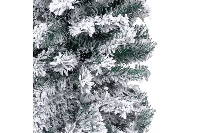 Smal plastgran med snö grön 240 cm PVC - Grön - Inredning - Dekoration & inredningsdetaljer - Julpynt & juldekoration - Plastgran