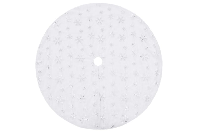 Julgransmatta lyxig vit 122 cm fuskpäls - Vit - Inredning - Dekoration & inredningsdetaljer - Julpynt & juldekoration