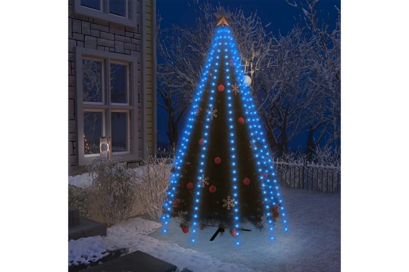 Ljusnät för julgran 250 LED blå 250 cm - Blå - Inredning - Dekoration & inredningsdetaljer - Julpynt & juldekoration
