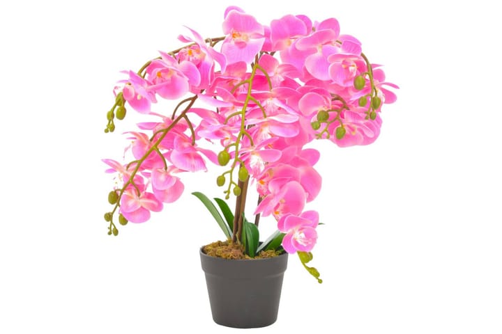 Konstväxt Orkidé med kruka 60 cm rosa - Grön - Inredning - Dekoration - Konstgjorda växter
