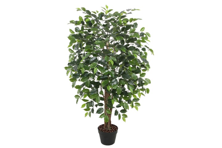 Grön Växt Ficus H120 cm 1 Gren Svart Kruka - Möbler - Fåtölj & stolar - Snurrstol & Gungstol