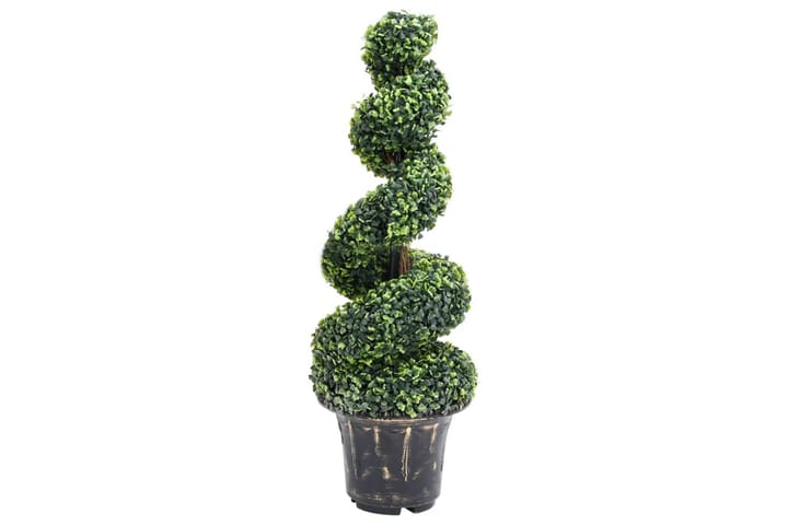 Konstväxt buxbomar spiral med kruka 100 cm grön - Grön - Inredning - Dekoration & inredningsdetaljer - Konstväxt & plastblommor