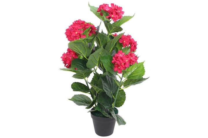 Konstväxt Hortensia med kruka 60 cm röd - Röd - Inredning - Dekoration & inredningsdetaljer