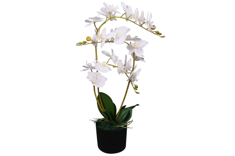 Konstväxt Orkidé med kruka 65 cm vit - Vit - Inredning - Dekoration & inredningsdetaljer - Konstväxt & plastblommor