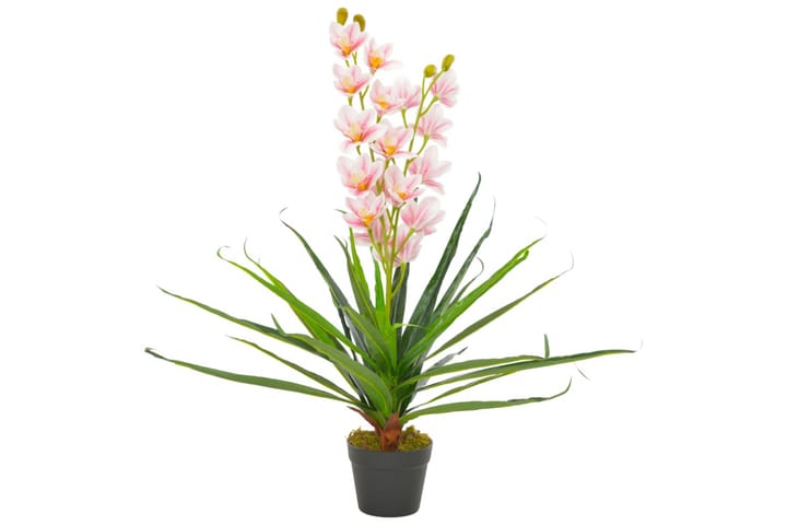 Konstväxt Orkidé med kruka 90 cm rosa - Grön - Inredning - Dekoration & inredningsdetaljer - Konstväxt & plastblommor