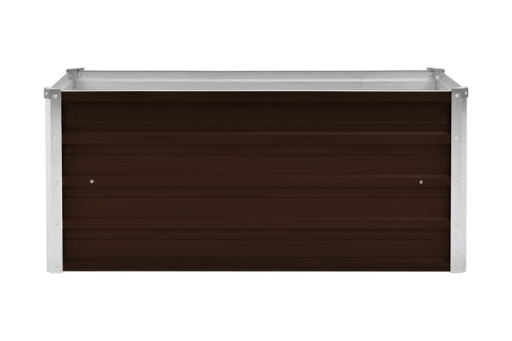 Odlingslåda upphöjd brun 100x40x45 cm galvaniserat stål - Brun - Inredning - Dekoration & inredningsdetaljer - Krukor & ytterkrukor - Utomhuskruka
