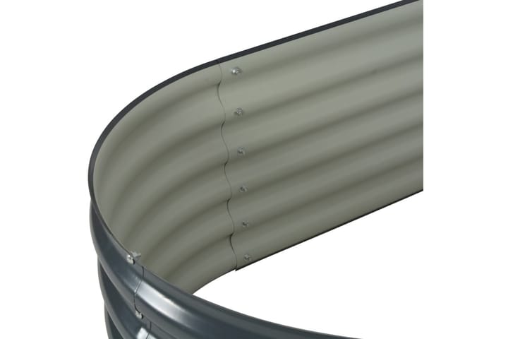 Odlingslåda upphöjd galvaniserat stål 160x80x44 cm grå - Grå - Inredning - Dekoration & inredningsdetaljer - Krukor & ytterkrukor - Utomhuskruka