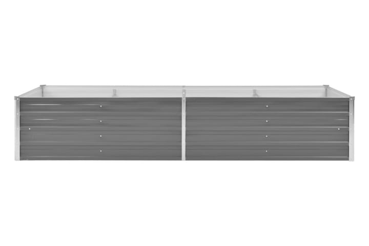 Odlingslåda upphöjd galvaniserat stål 240x80x45 cm grå - Grå - Inredning - Dekoration & inredningsdetaljer - Krukor & ytterkrukor - Utomhuskruka