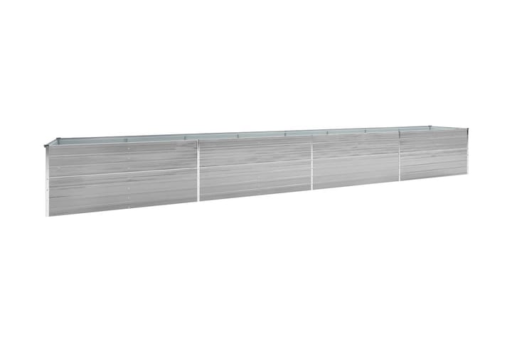 Odlingslåda upphöjd galvaniserat stål 600x80x45 cm grå - Grå - Inredning - Dekoration & inredningsdetaljer - Krukor & ytterkrukor - Utomhuskruka